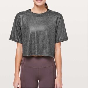 Lululemon X SoulCycle To The Beat Tee-Luminosity Foil Print Heathered